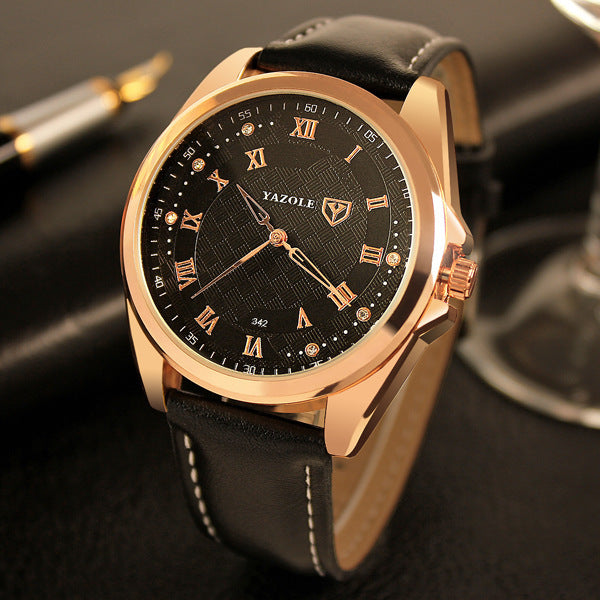 Quartz de montre pour hommes d'affaires