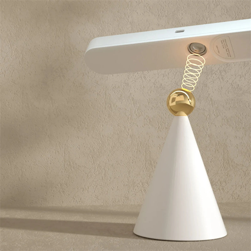 Lesing av bordlampe kreativ geometrisk skrivebord lampe trådløs vegglampe multifunksjonell magnetisk suging lite nattlys