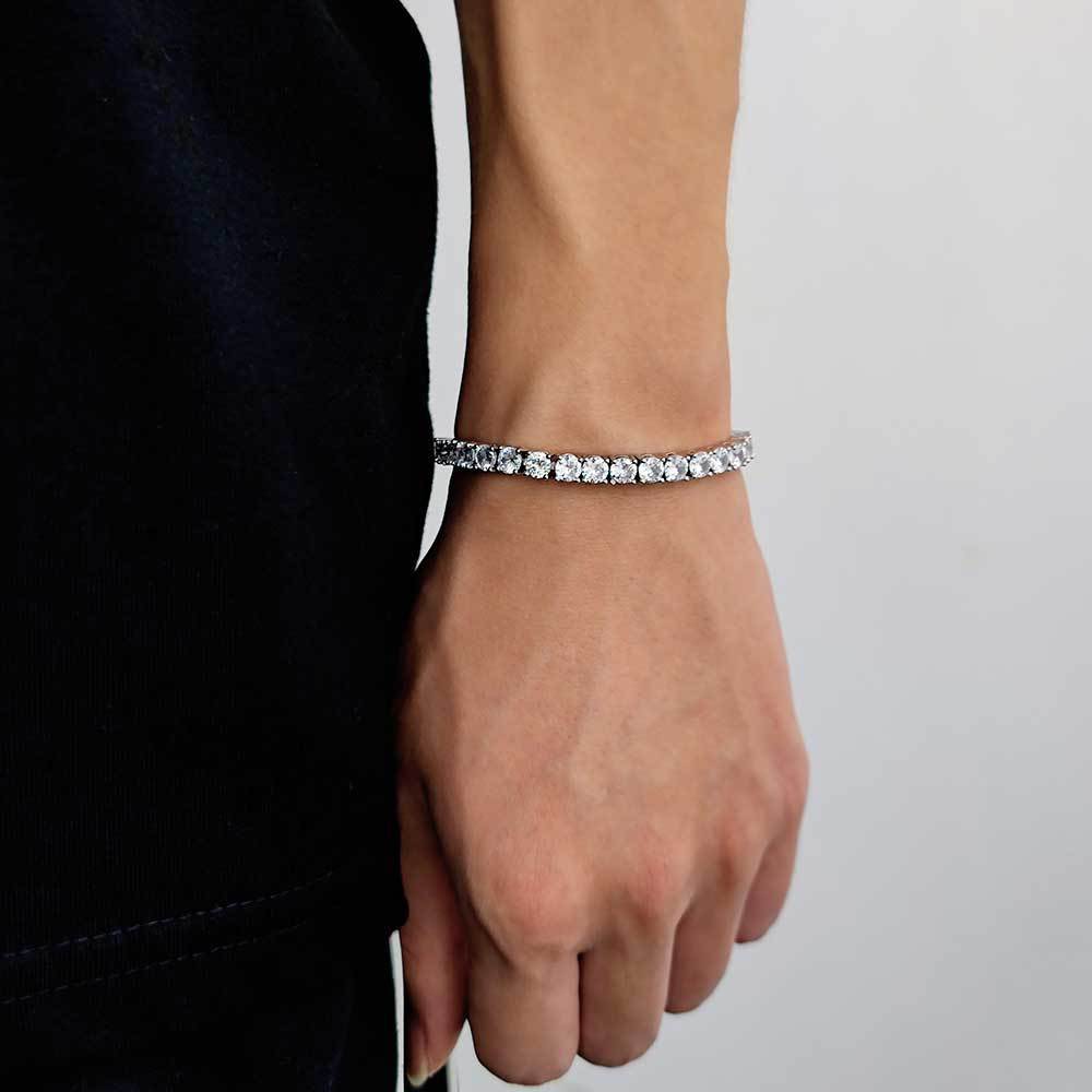 Tenniskjeden Zircon Armbånd Fashion Brand Hip Hop