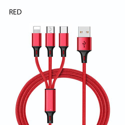 3 in 1 USB -Kabel für 'iPhone xs max xr xr x 8 7 Laden Ladegerät Micro USB -Kabel für Android USB Typec Mobilfunkkabel