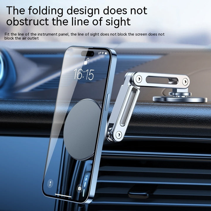 Magnetyczne uchwyt na telefon wiszący samochód ekranowy 360 stopni obrotowy metalowy stop aluminium