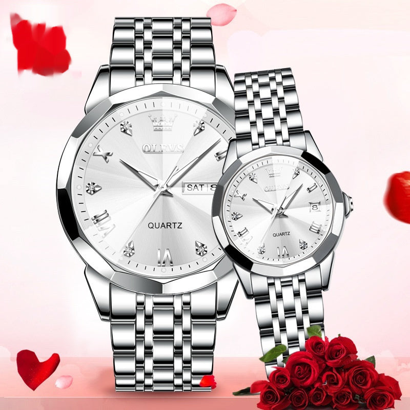 Quartz Regardez Couple cadeau de la Saint-Valentin regarder des hommes