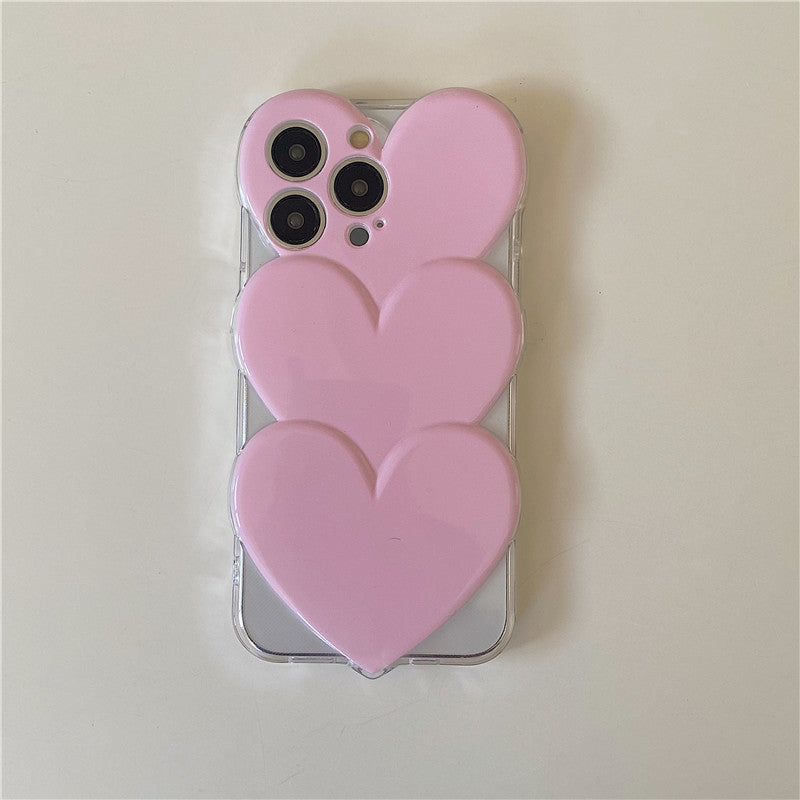 Creative Stapled Love Solid Color Mobile Falle