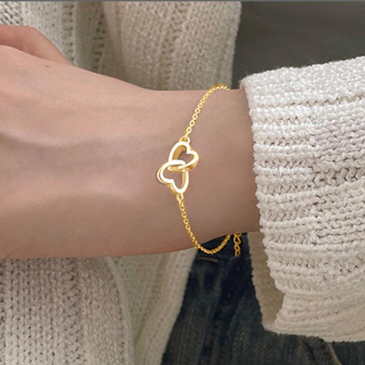 Bracelet en forme de coeur en alliage de la mode pour femmes