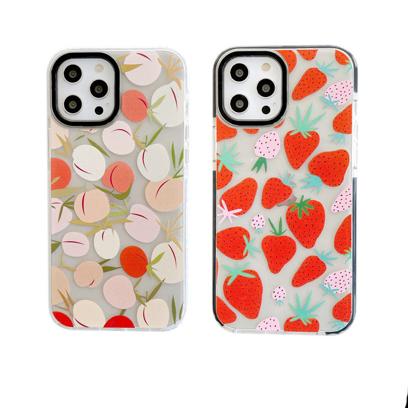 Strawberry Flower Fashion Personlighet Telefonfodral