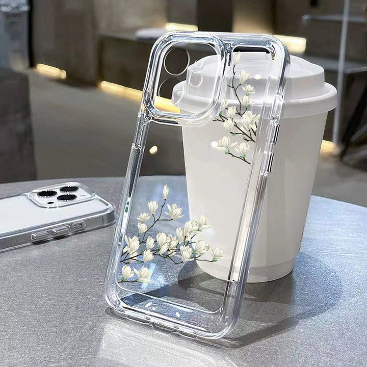 Антикварный цветок прозрачный телефон телефона