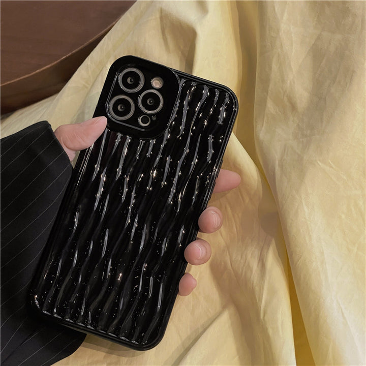 High-grade Water Ripple Phone Case Silicone Glossy Surface
