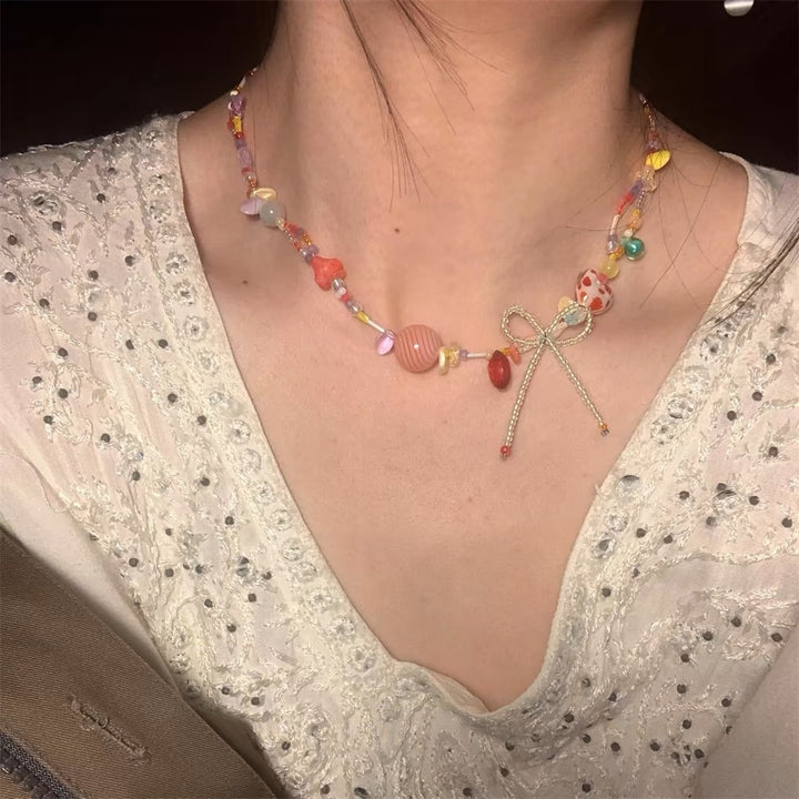 Women's Colorful Beaded Candy Necklace