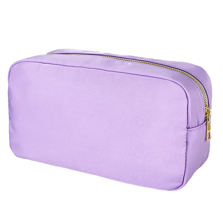 Fashionable Large Capacity Portable Zipper Waterproof Nylon Makeup Bag