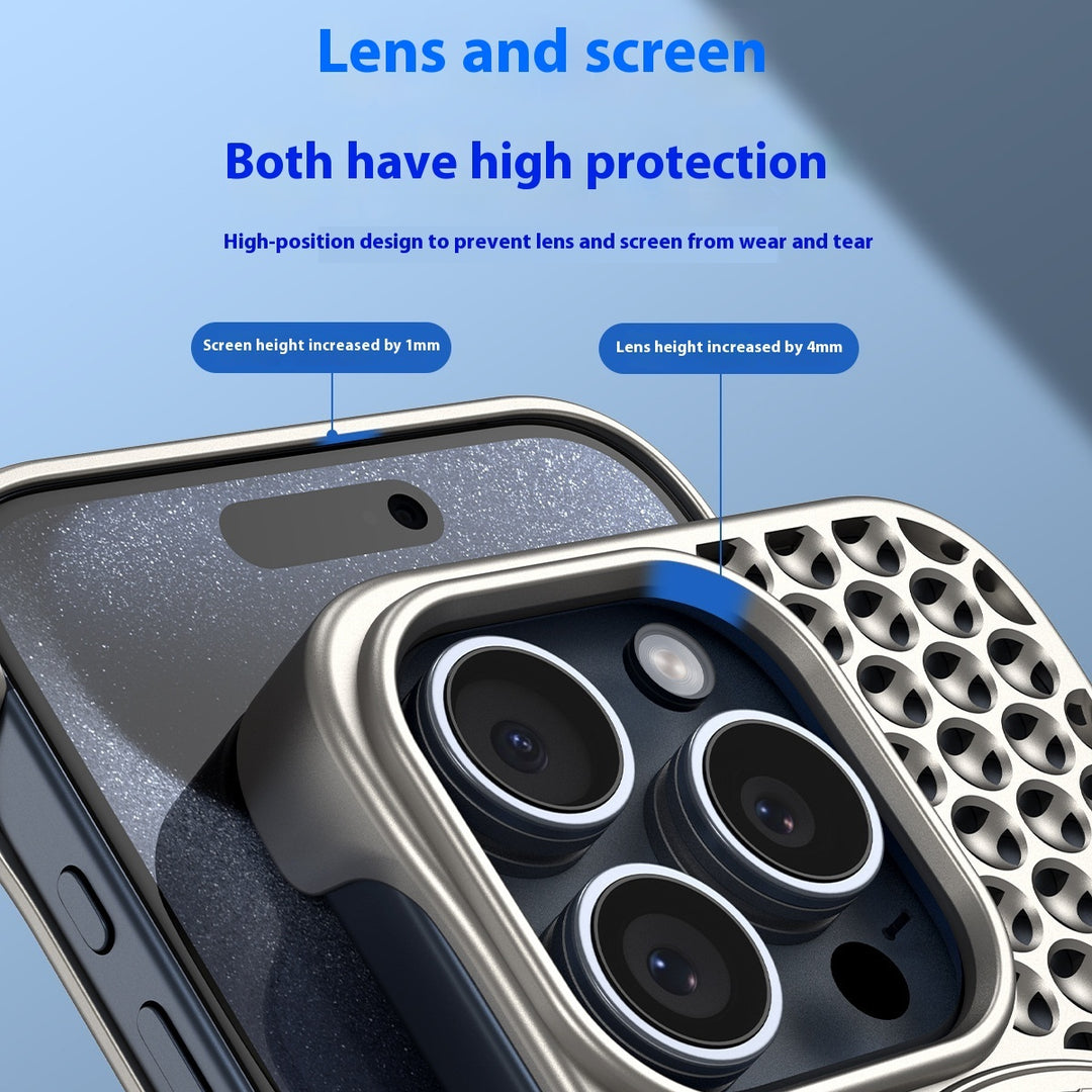 Phone Case Magnetic Suction Frameless Cooling Rotating Bracket