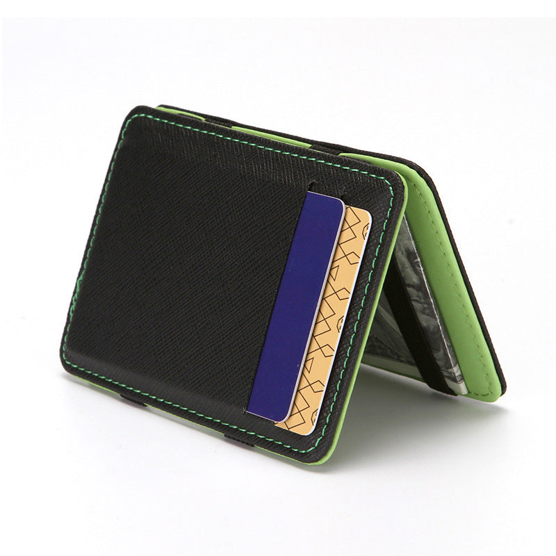 Flip Magic Wallet Cross Pattern Short Card притежател