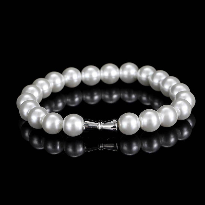 Pearsantacht Simplí Pearl Bracelet Ornáidí Cailíní Cailíní Ard-ghrád