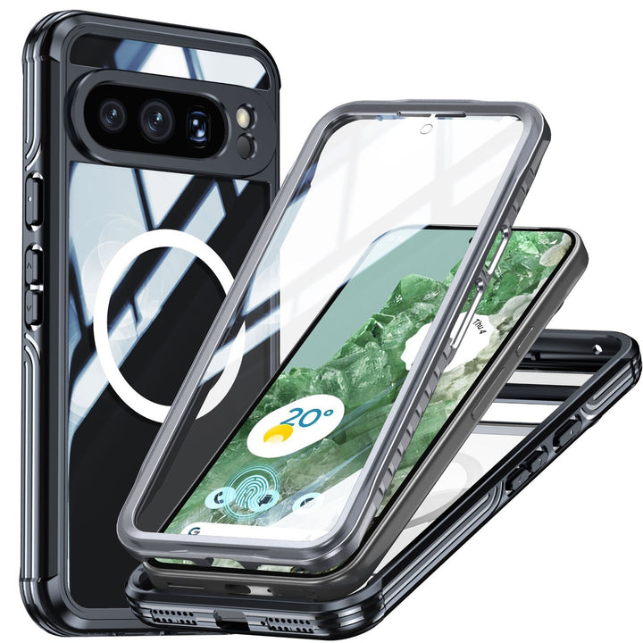 Telefono cellulare anti-Fall Transparente a tre resoconti a prova di polvere.