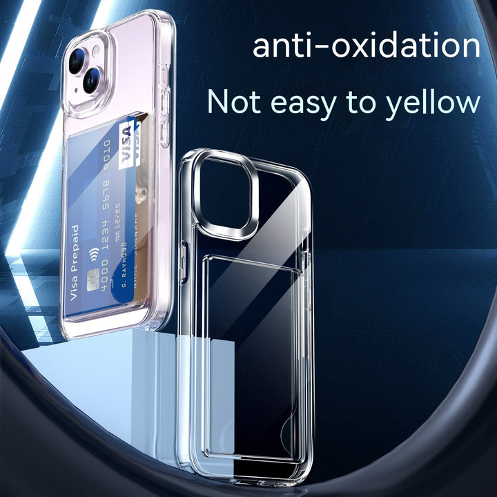 Acrylic Two-in-one Transparent Card Holder Phone Case