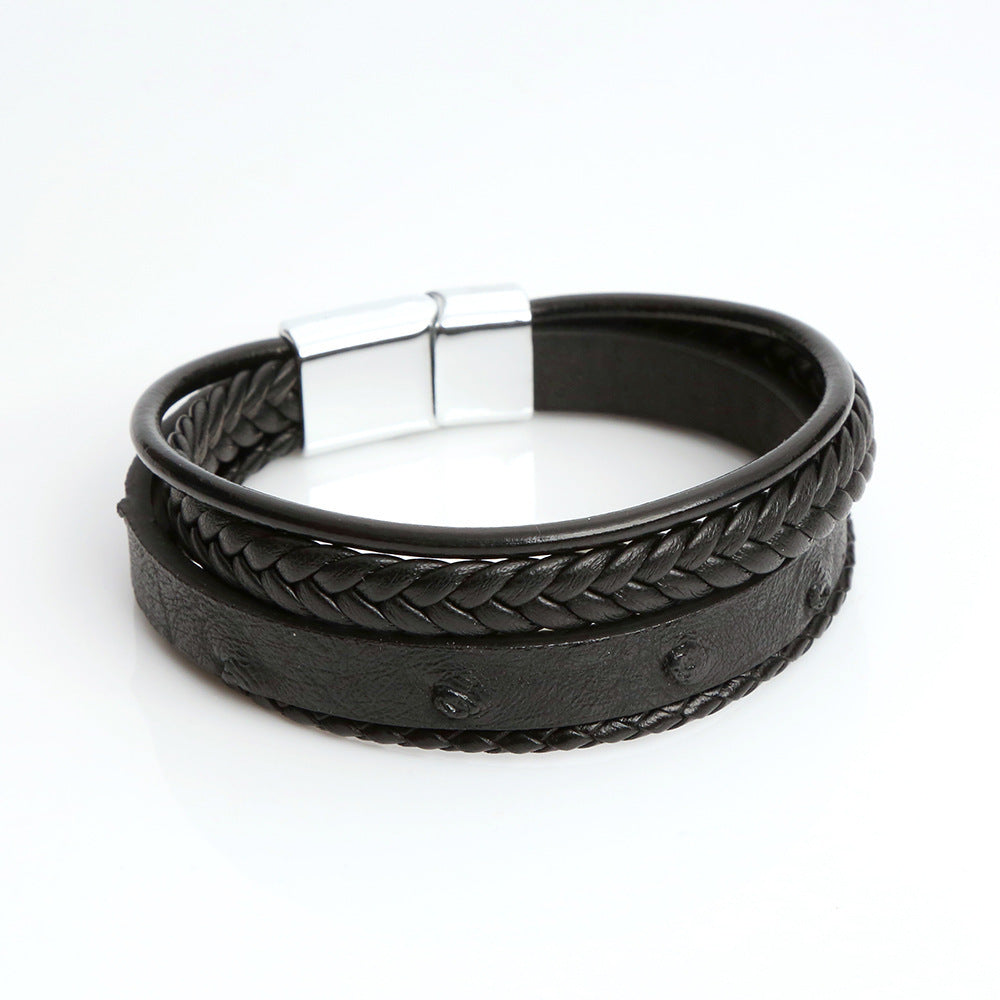 Advanced Multi-layer Alloy Magnetic Snap Bracelet