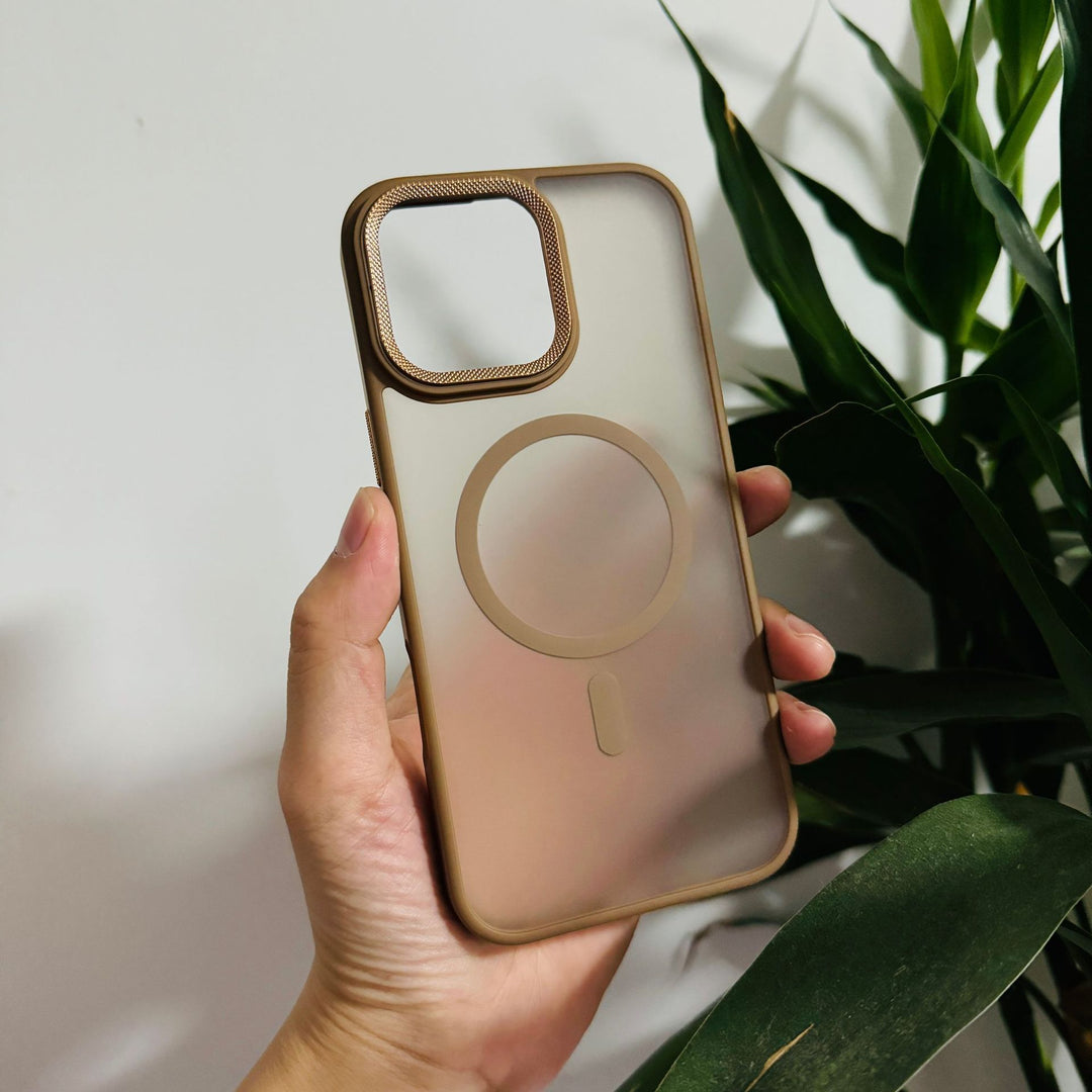 Skin Feeling Frosted Transparent Magnetic Drop-resistant Protective Case