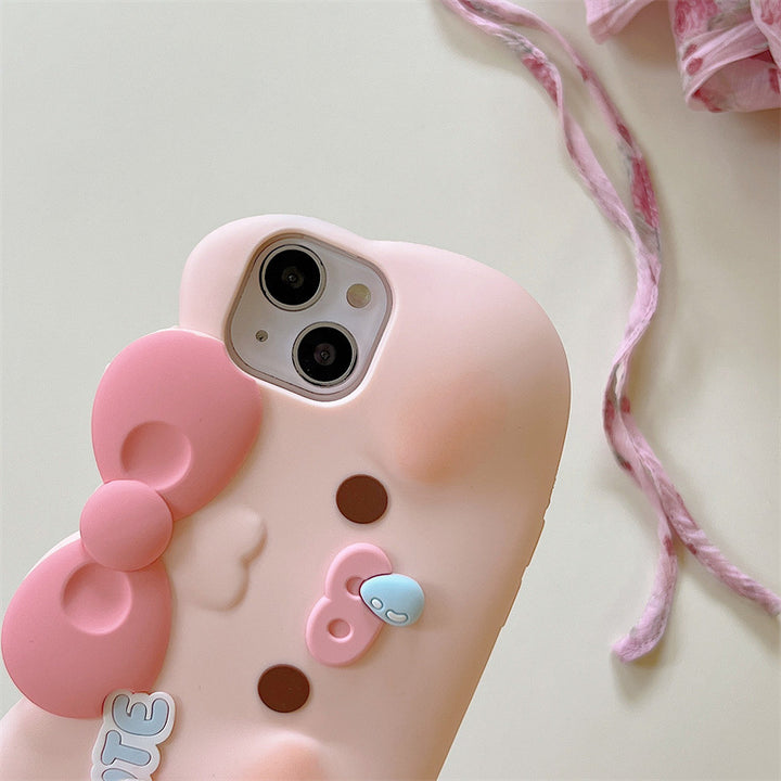 All-inclusive Silicone Snot Pig Phone Case