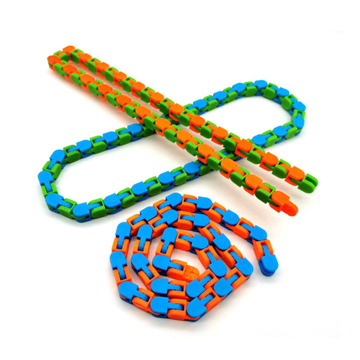 Jucărie amuzantă de fidget anti -stres pentru lanțul de biciclete pentru adulți Fidget Brățară Puzzle Jucării educaționale