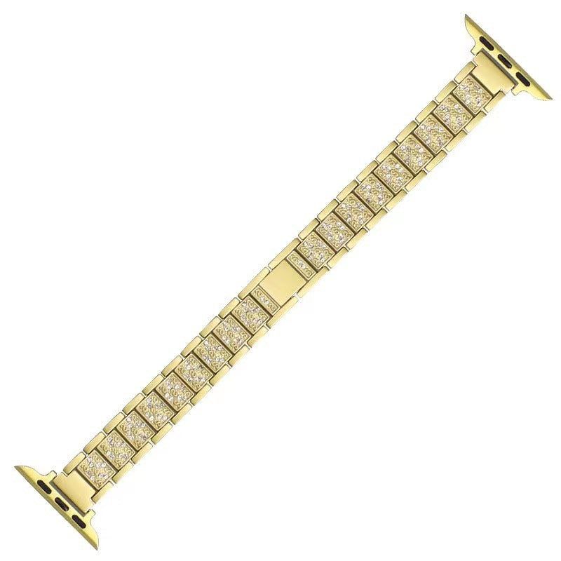 Trí choirnín Strap Alloy Strap Strap Beag Diamond Iomlán