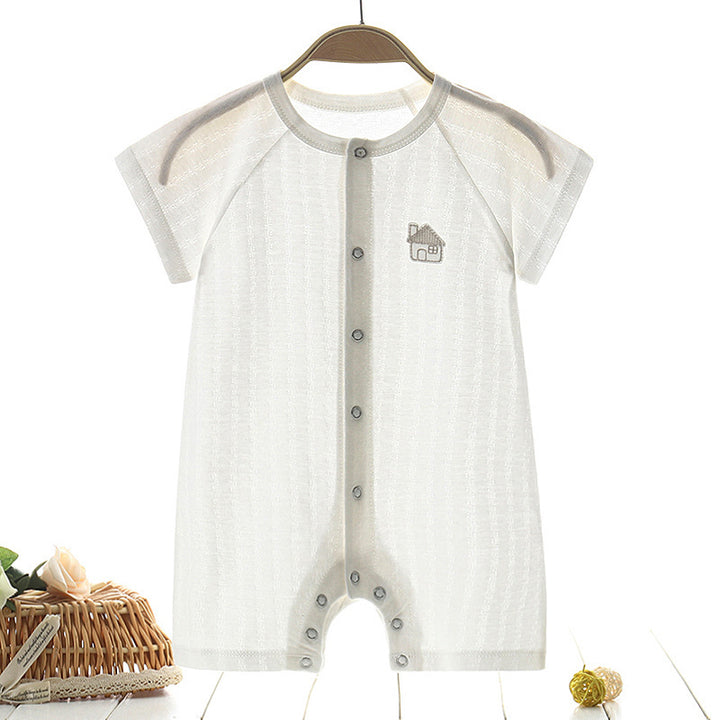 Baby 'egyrészes ruhák nyári vékony férfiak' Harbin ruhái tiszta pamut nők pizsama nyári rövid ujjú újszülött gyermekek nyári ruhái