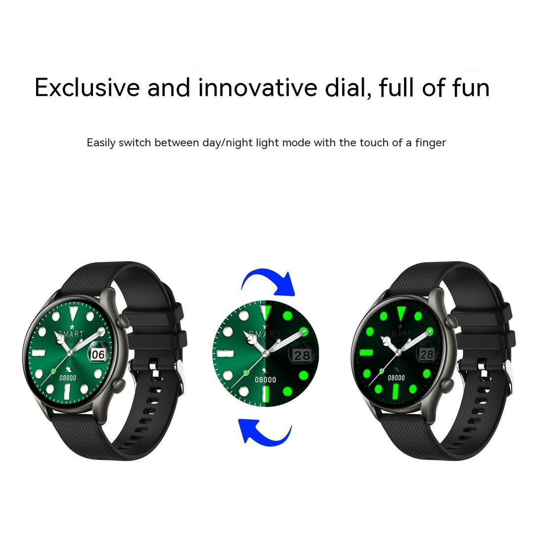 KT60 Smart Watch 139 HD Round Screen Bluetooth bellen Offline betaling Voice Assistant Waterdichte sportarmband