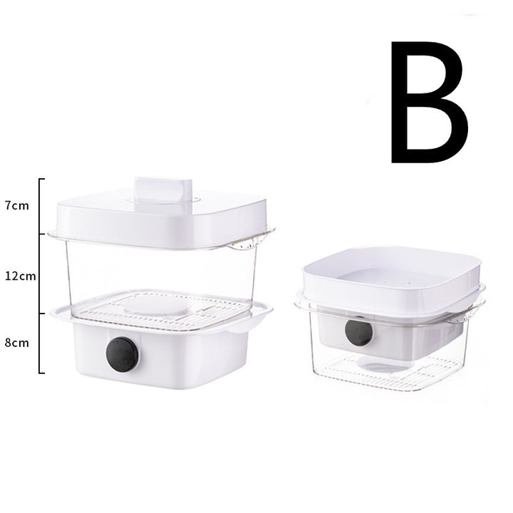 Cubierta de plato de múltiples capas Preservación de la cocina de la cocina Caja de comedor Caja de almacenamiento sobrante Vapor de cocción de la pila transparente