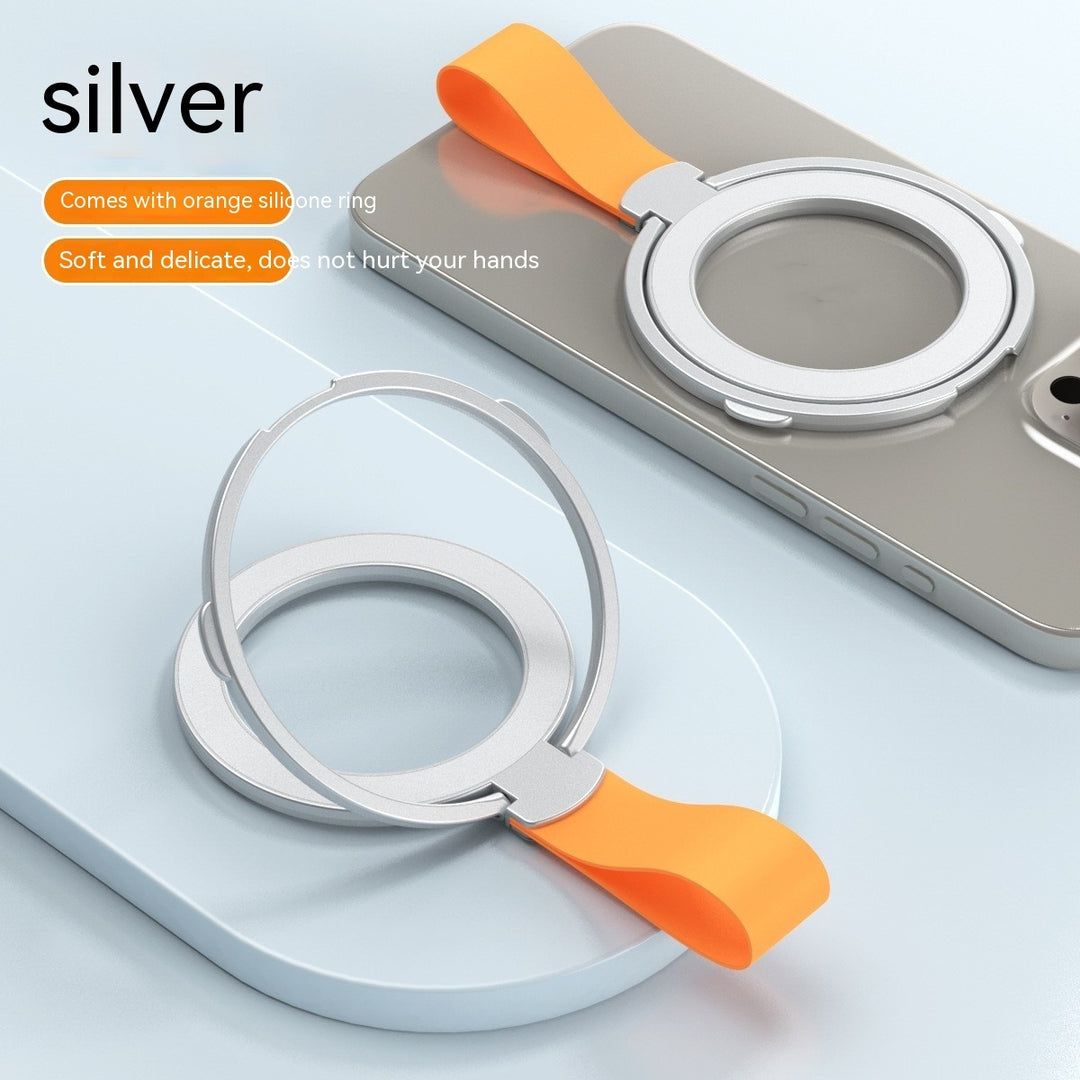 Magnetic Fastened Ring Bracket Creative Silicone Lanyard Type
