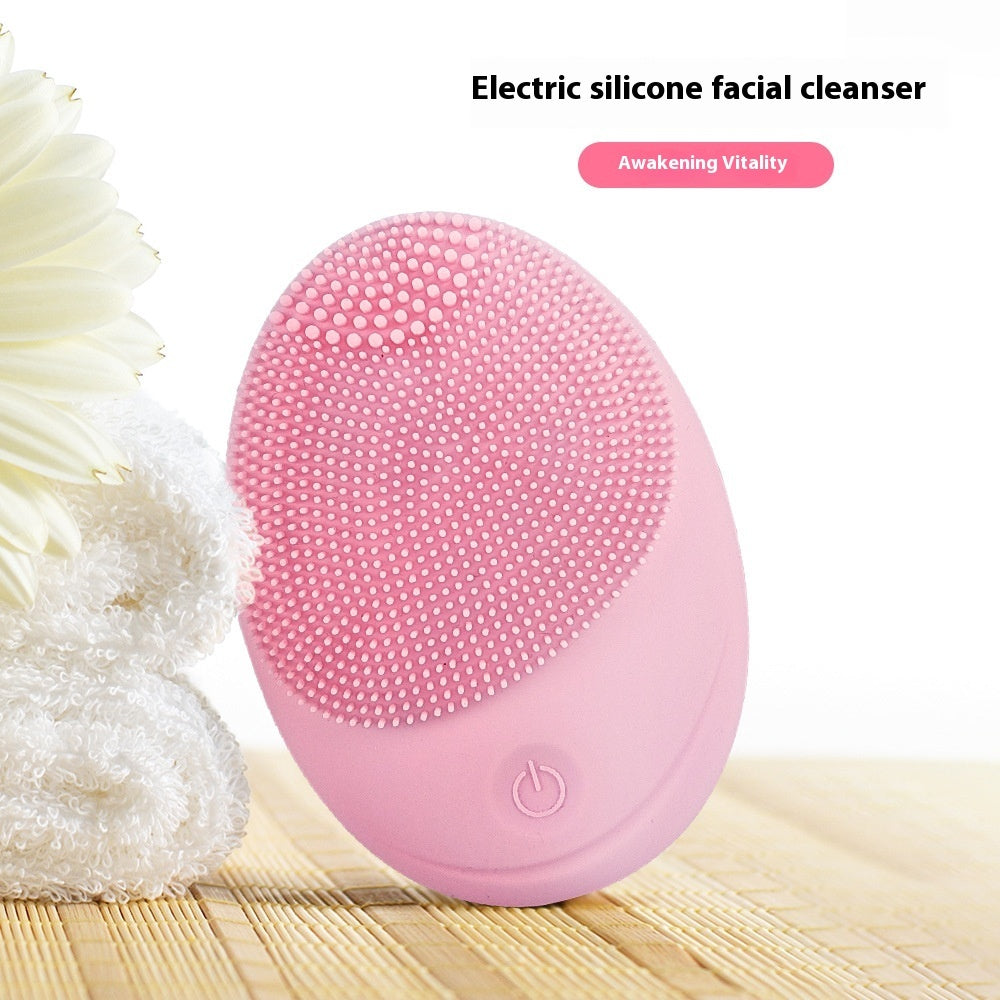 Instrument de massage de lavage de visage de beauté Instrument de nettoyage en silicone électrique