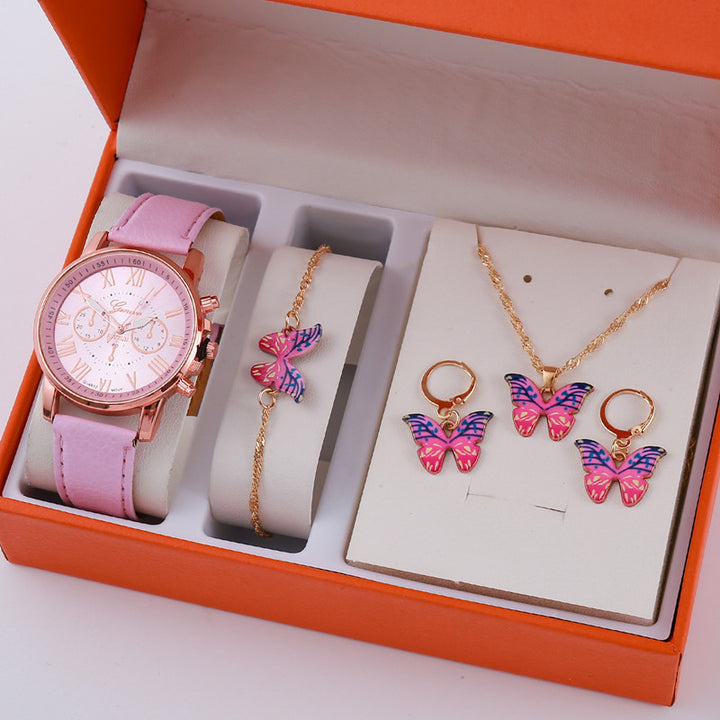 Mesdames Graduated Belt Watch Jewelry Set