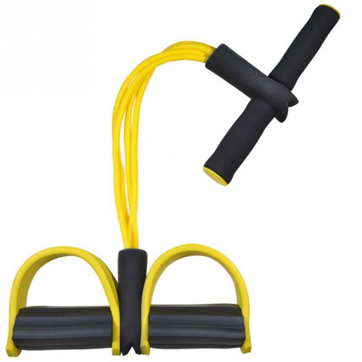 Pedal de pie de látex natural Pedal elástica Cordera con mango de equipos de acondicionamiento físico Expador de culturismo