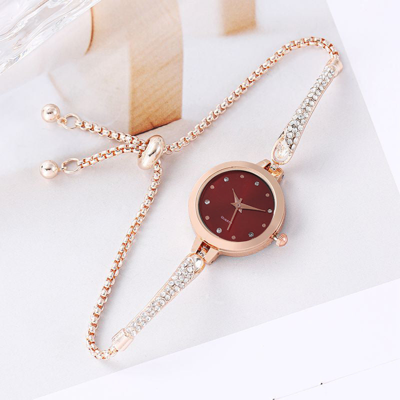 Women's Fashion Diamond Inlaid Elegant Bracelet Watch