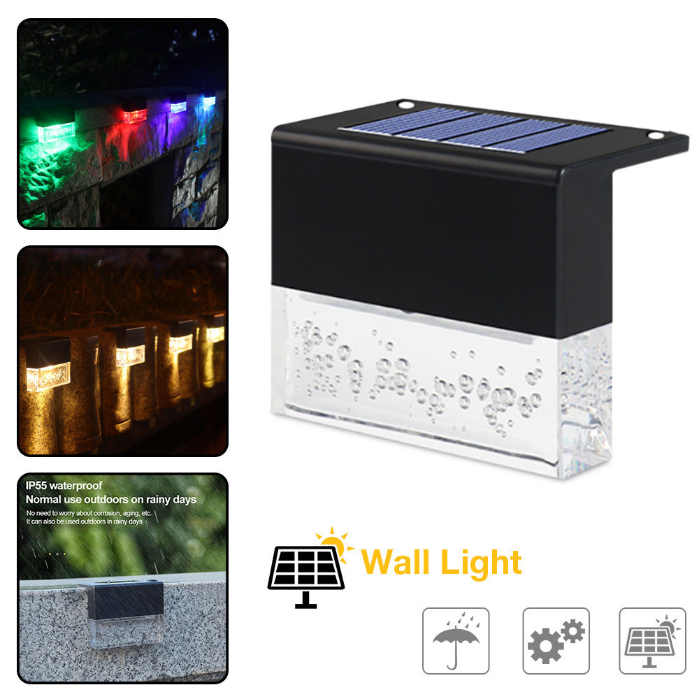 防水新しいRGB LEDソーラーライトステップフェンスライト