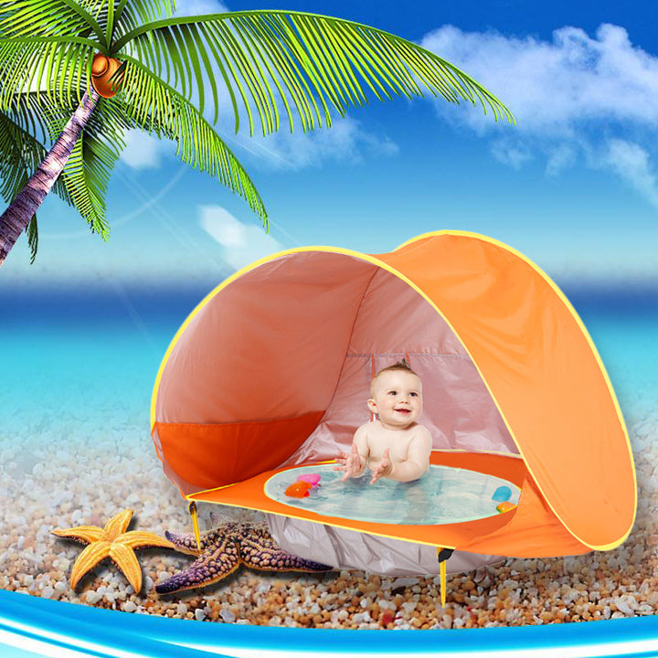 Baby Beach Tent Piscine de nuance portable UV Protection SHELTER SUR POUR LES JOUEURS EXTÉRIEUR