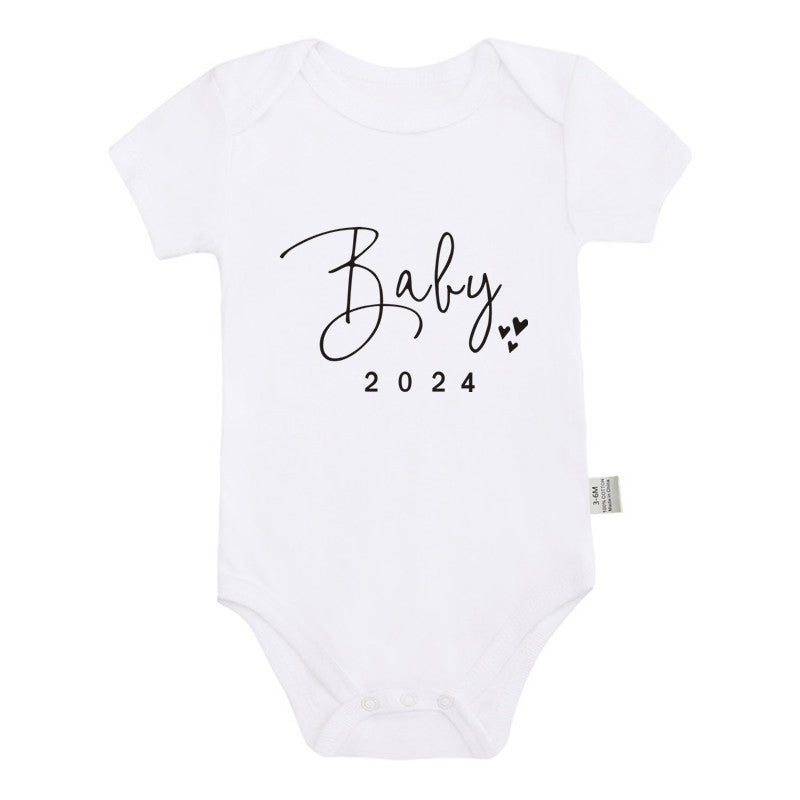 Announced Pregnancy 2024 Newborn Baby Romper Pure Cotton Rompers