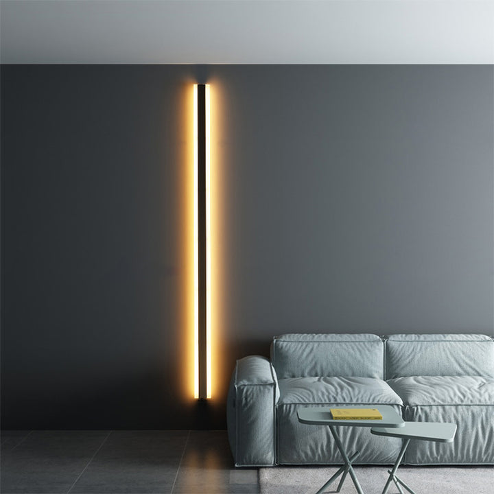 Minimalistische lange LED -wandlamp