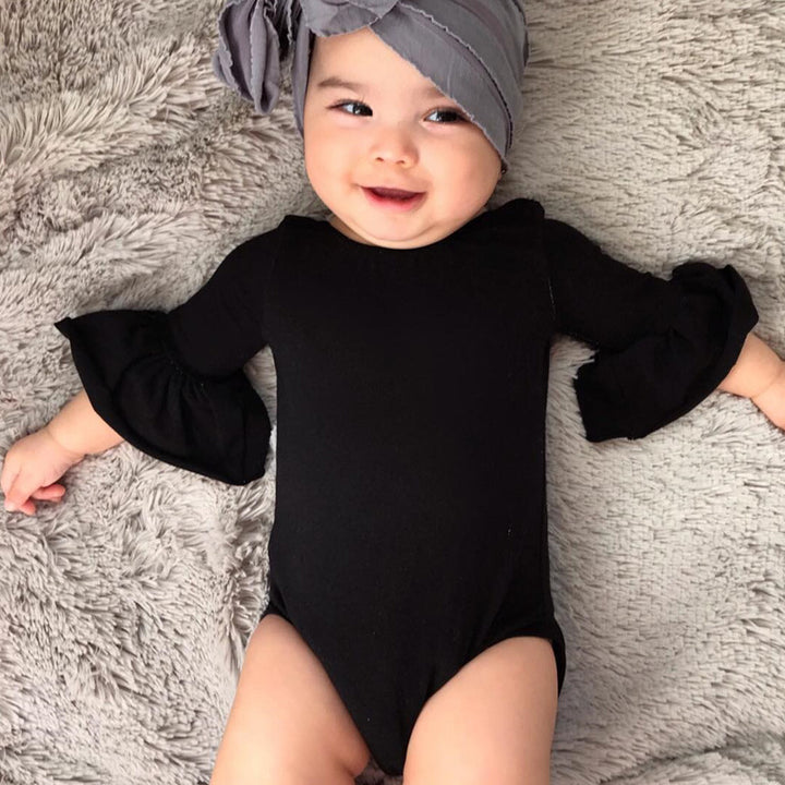 Robe à manches de trompette pour bébé