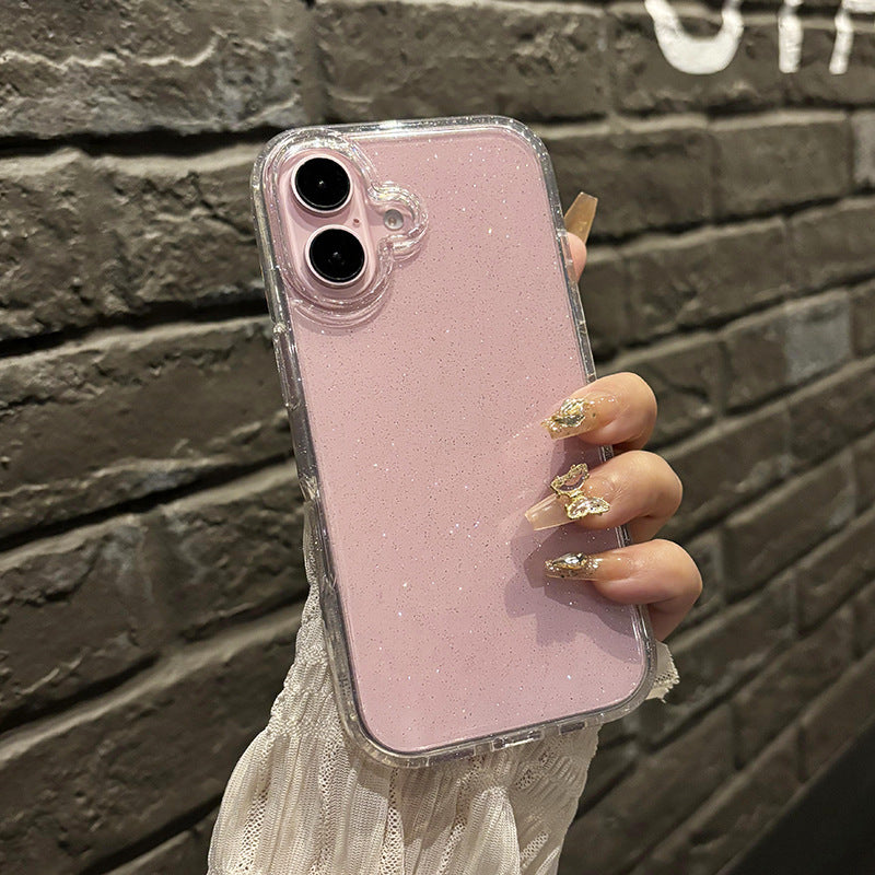 Sterrenglitter telefoonhoes nieuw transparant