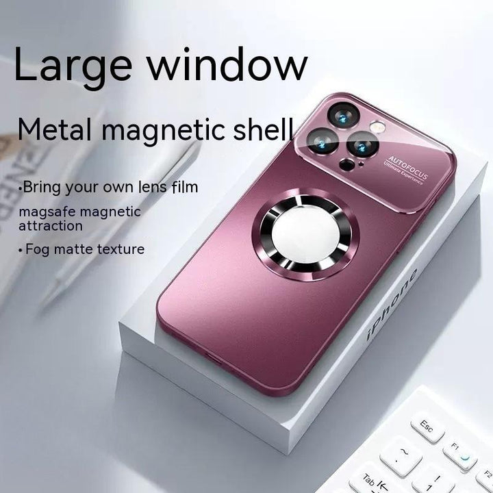 Groot venster zonder magnetische zuiging matglas drop-resistente all-inclusive protective case