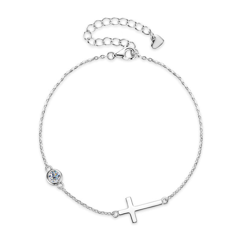 Kruisdiamantarmband voor vrouwen 925 zilveren accessoires