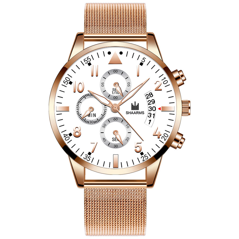 Concept Mesh Mesh Strap Kalender Quartz Watch