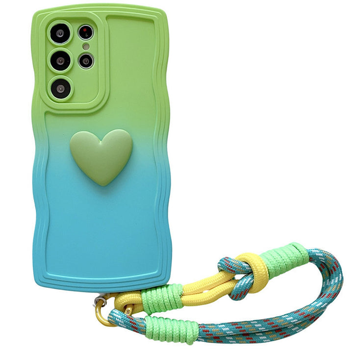 Convient pour S24ultra Phone Case A73 Love S23 Lanyard