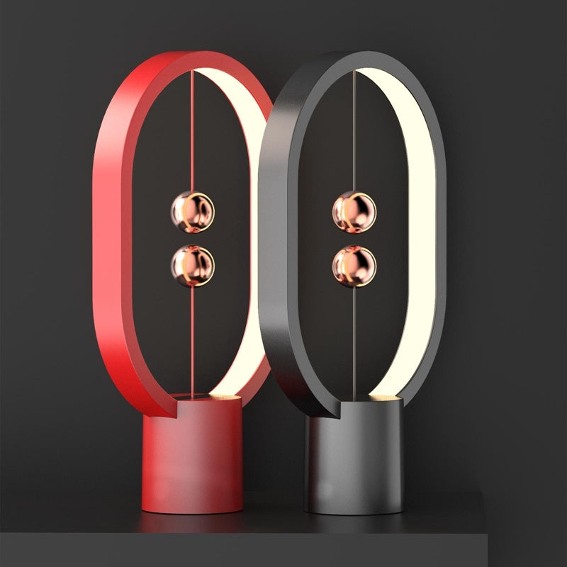 Mini smart magnetisk bryter usb suspendert LED soveromssiden atmosfære bordlampe