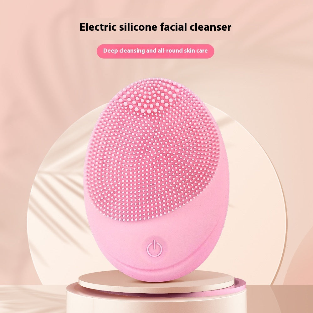 Instrument de massage de lavage de visage de beauté Instrument de nettoyage en silicone électrique