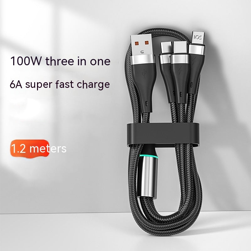 3-in-1 6A Fast Charging Data Cable