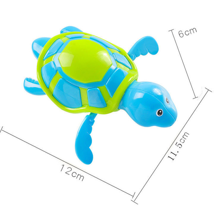 Bebek kaplumbağası banyo oyuncakları bebek banyoda su yüzme