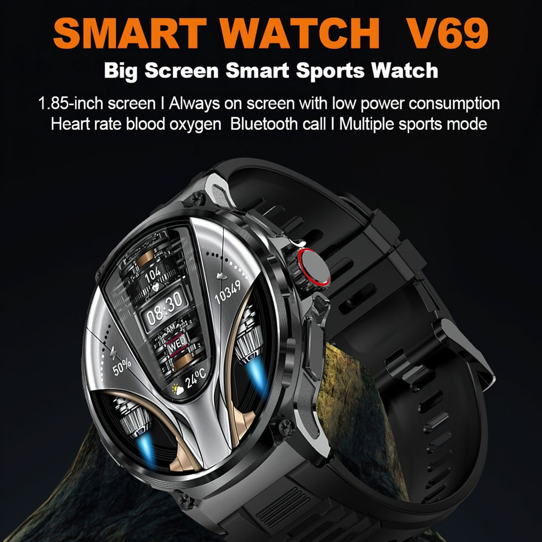 HD stor skärm Smart Watch Bluetooth Calling Heart Rate Blood Oxygen Monitoring