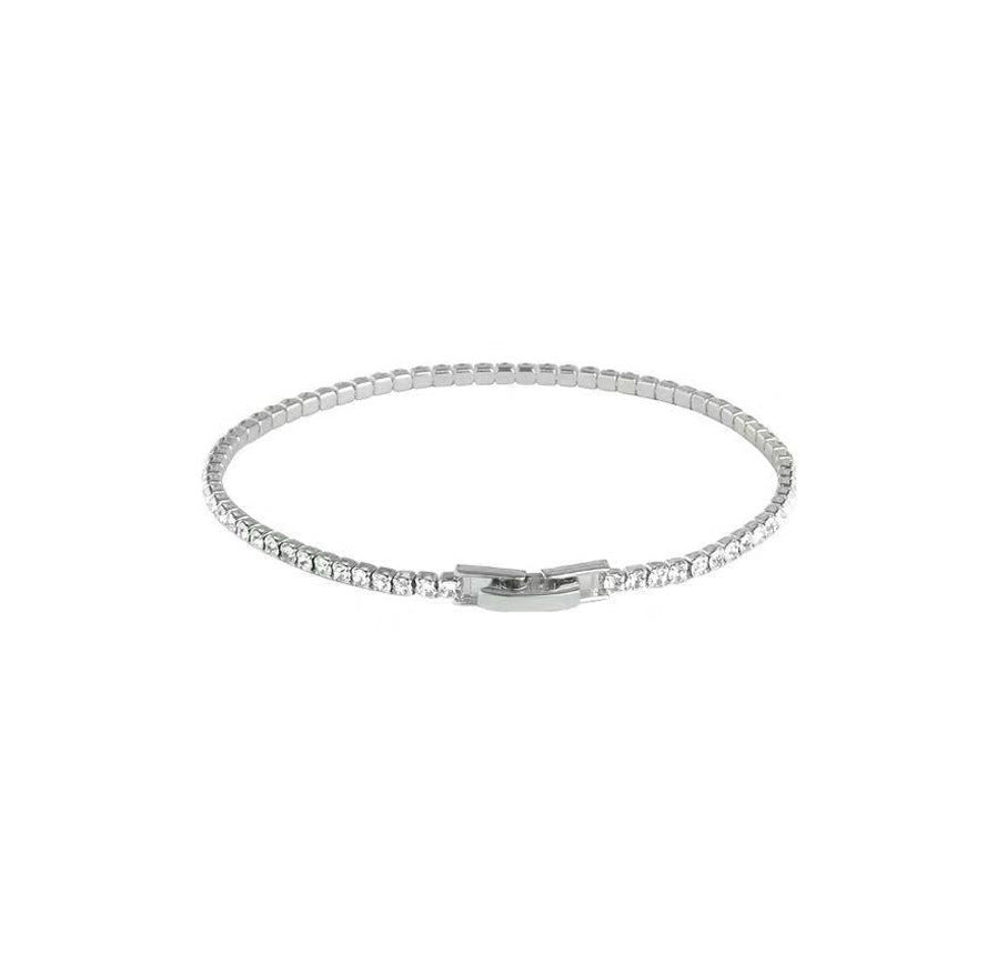 Bracelet de zircon minimaliste et exquis à la mode pour les femmes