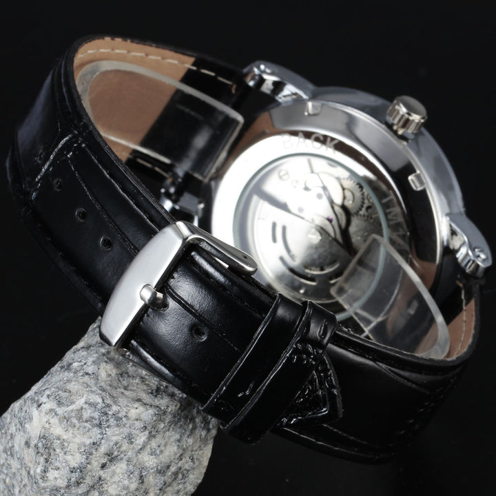 Casual Hollow Men Mechanical Watch w stylu europejskim