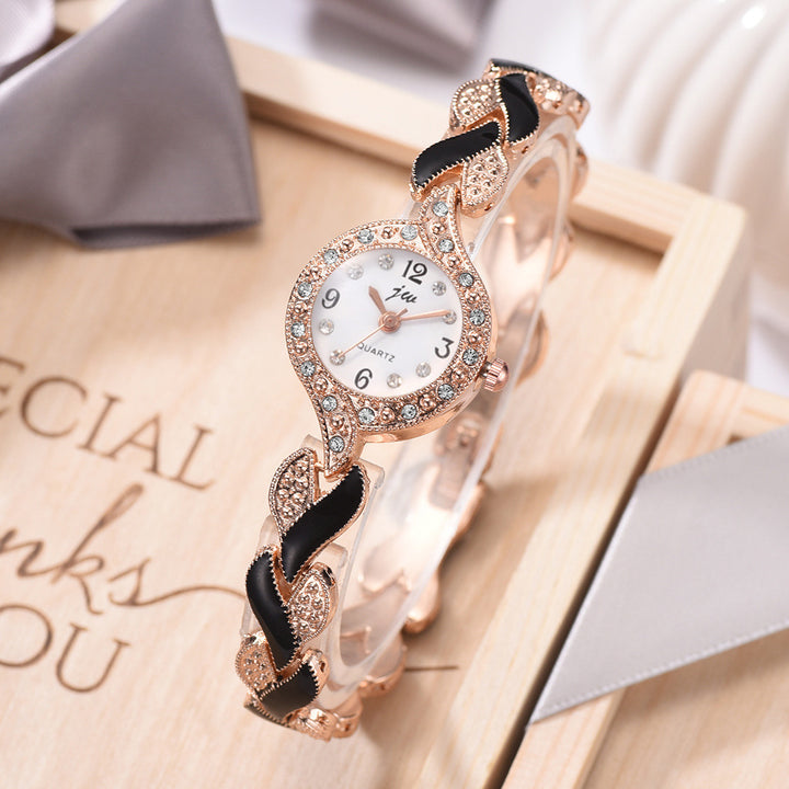 Modieuze all-match dames liefdesriem diamanten horloge