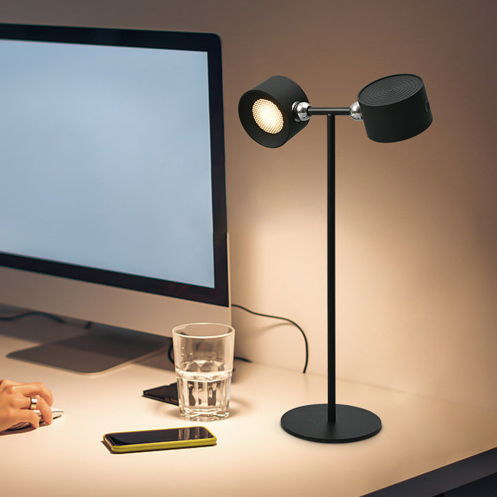 Lampe de table rechargeable USB à LED magnétique USB 360 Rotation de télécommande sans cord